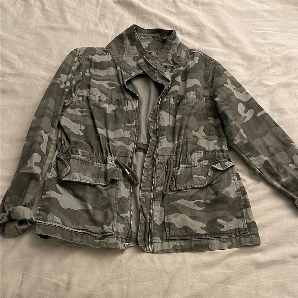 Old Navy Olive Camouflage Jacket